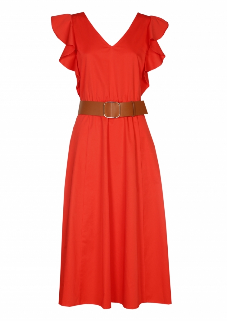 comfortabele zwierige jurk 51 Hot Red