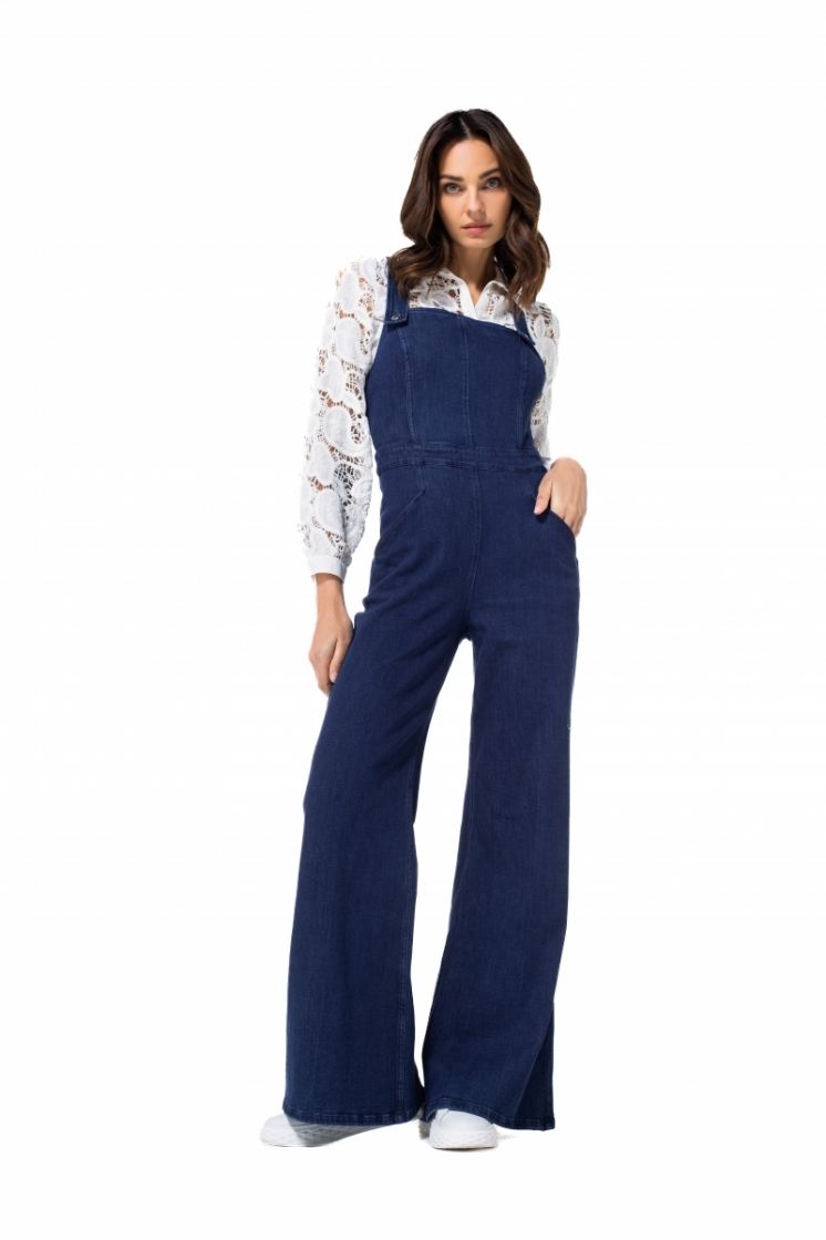 comfortabele overall in jeans, 23 Jeans Dark B