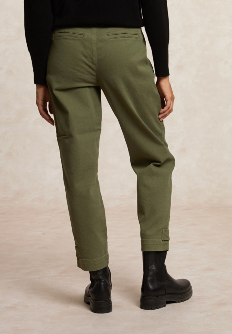 Pant Applic Pkt & Fancy Hem MOSS