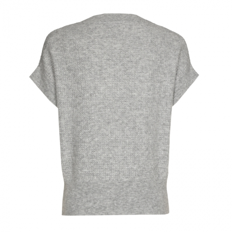 cosy korte pull met hartjes ef 16 Light Grey