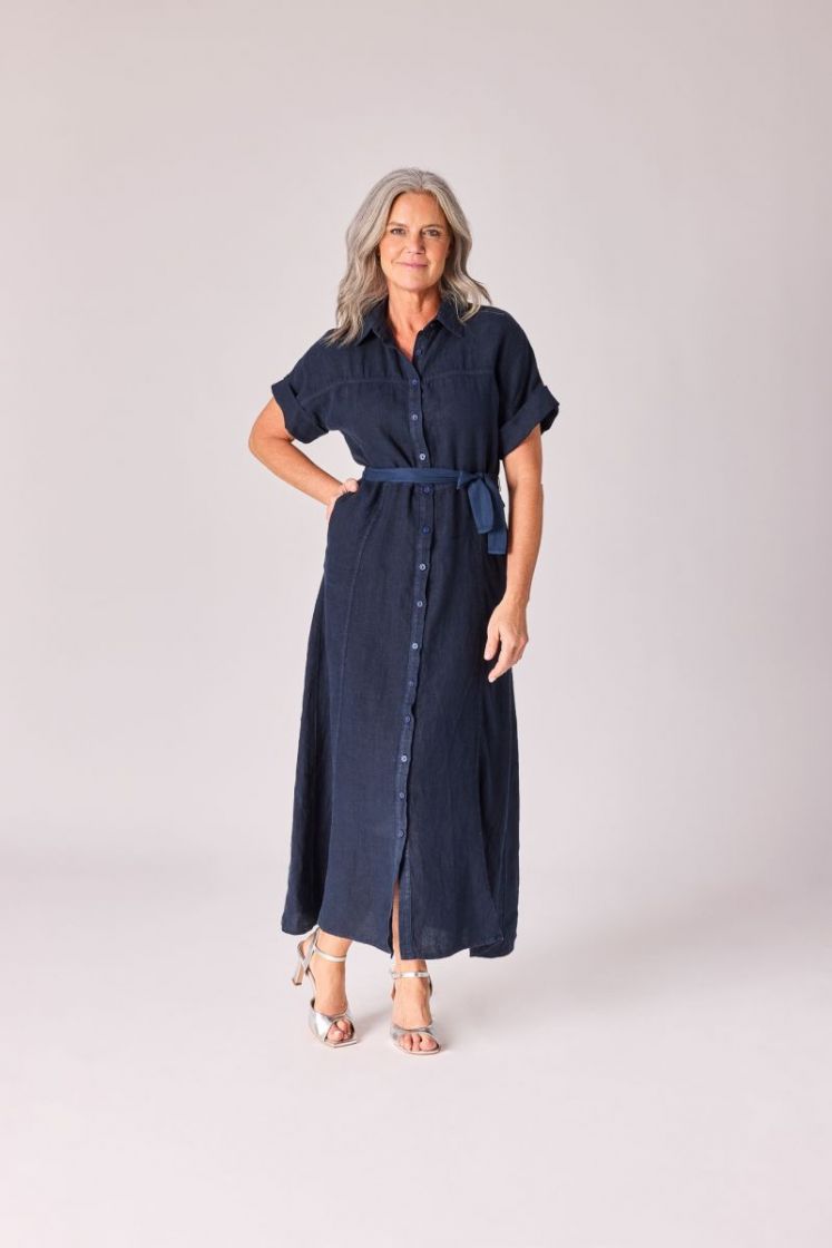 GIORGIA LONG Kleed 005 Navy