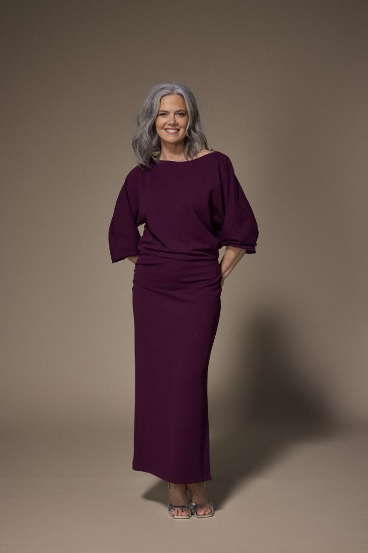 ELEONOR LONG Dress 038 Plume