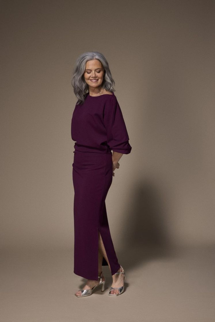 ELEONOR LONG Dress 038 Plume