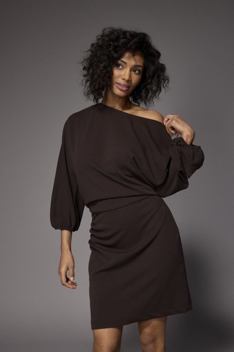ELEONOR SHORT Dress 040 Brown