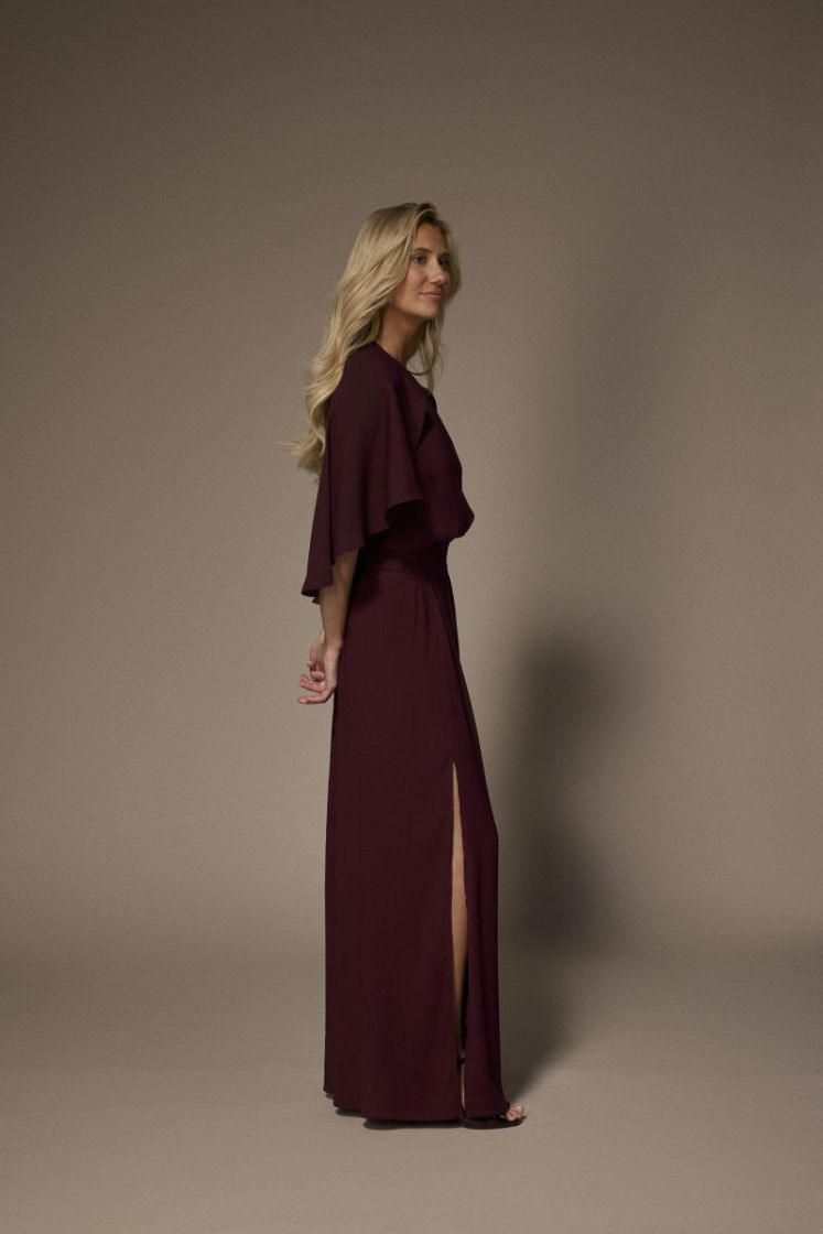 FELICE LONG Dress 037 Burgundy