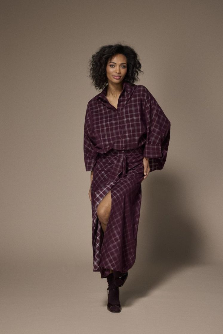 FLYNN Blouse 137 Plume check