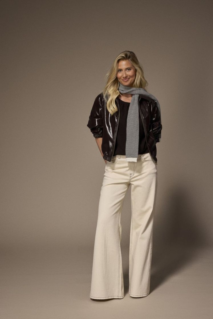 JAZZ WIDE LEG Jeans 006 Ecru - brow