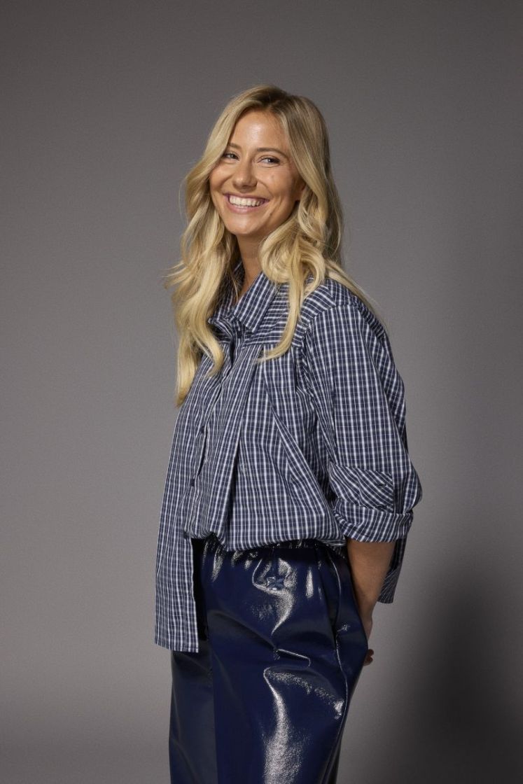 JOLIEN Blouse 111 Navy checks