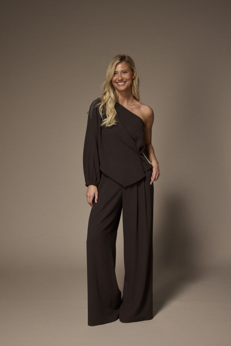PAULETTE Pants 040 Brown