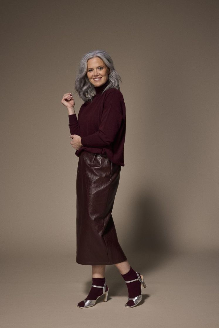 SELAH Turtleneck 037 Burgundy