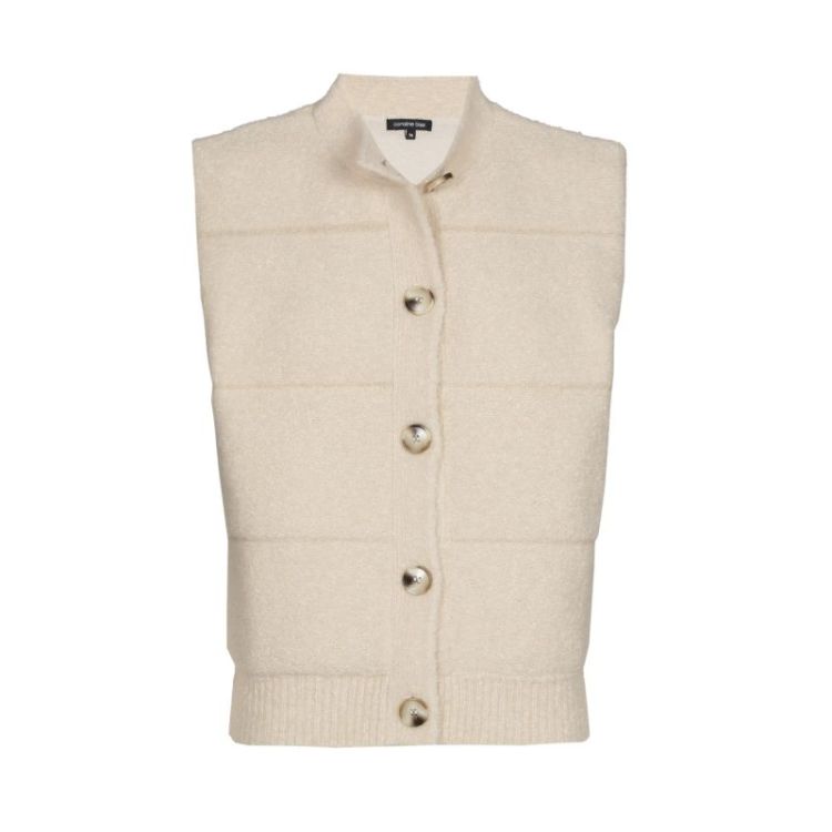Bodywarmer in tricot 93 Cream