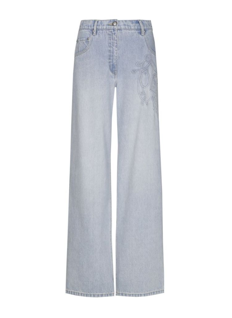 Soepele denimbroek met fantasi 25 Jeans Light
