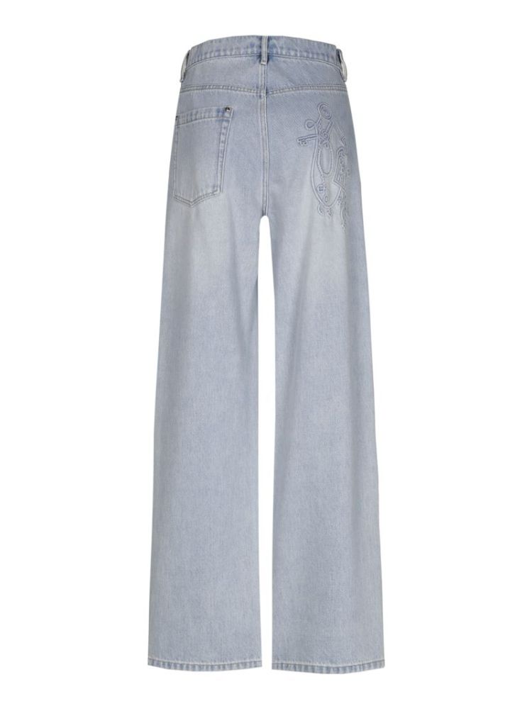 Soepele denimbroek met fantasi 25 Jeans Light