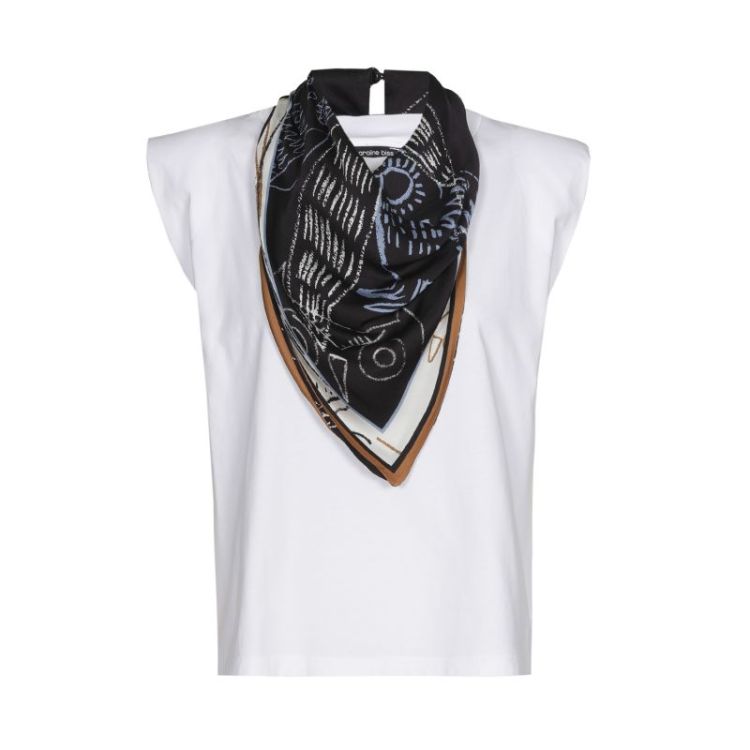 T-shirt in katoen met aangehaa 29 Multi Color