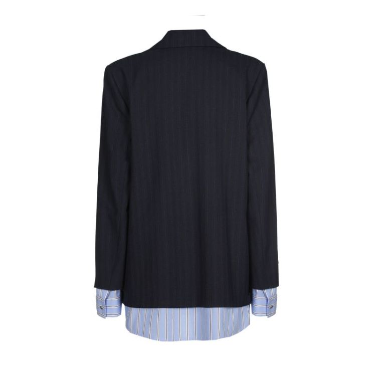 City blazer met hemdlook 20 Blue Black