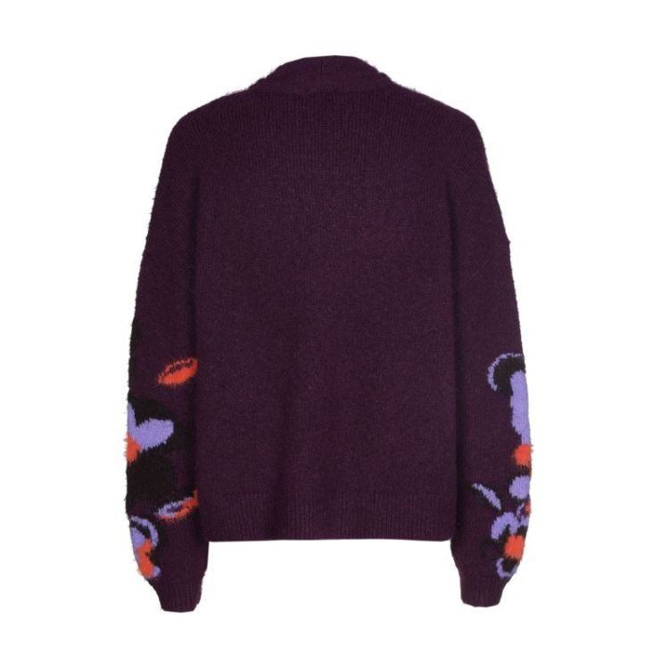 Winterse pull met bloemdetail 59 Multi Color