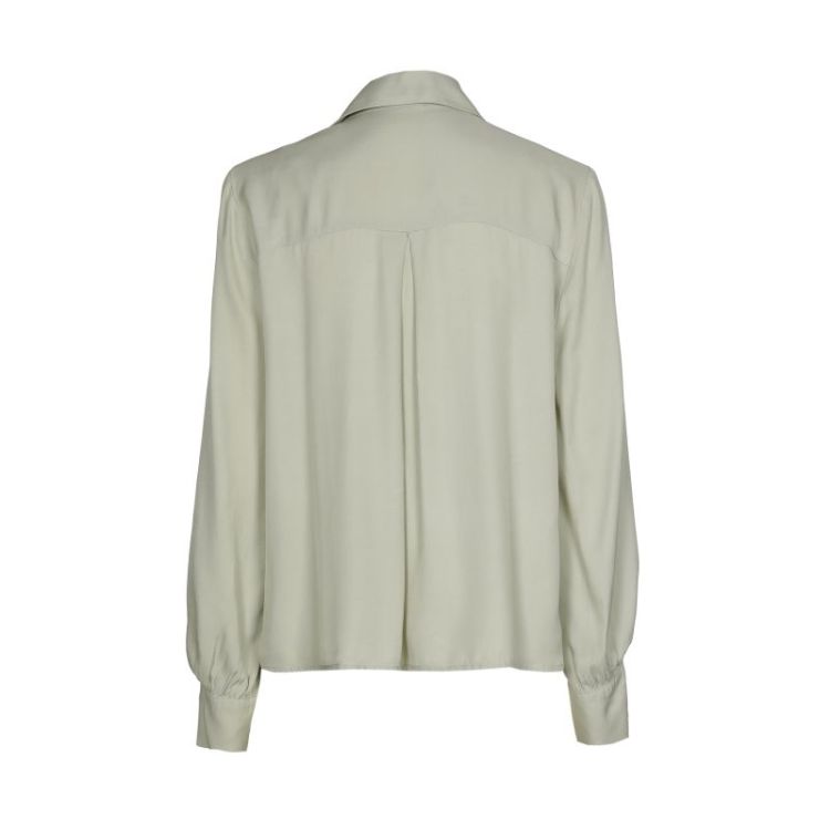 Shiny blouse met jabotdetail 63 Aloe