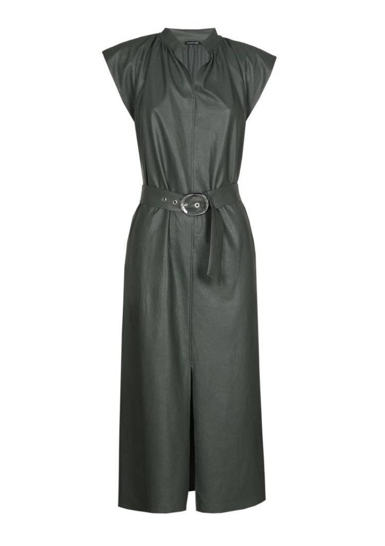 Elegante midi-jurk in vegan le 61 Green