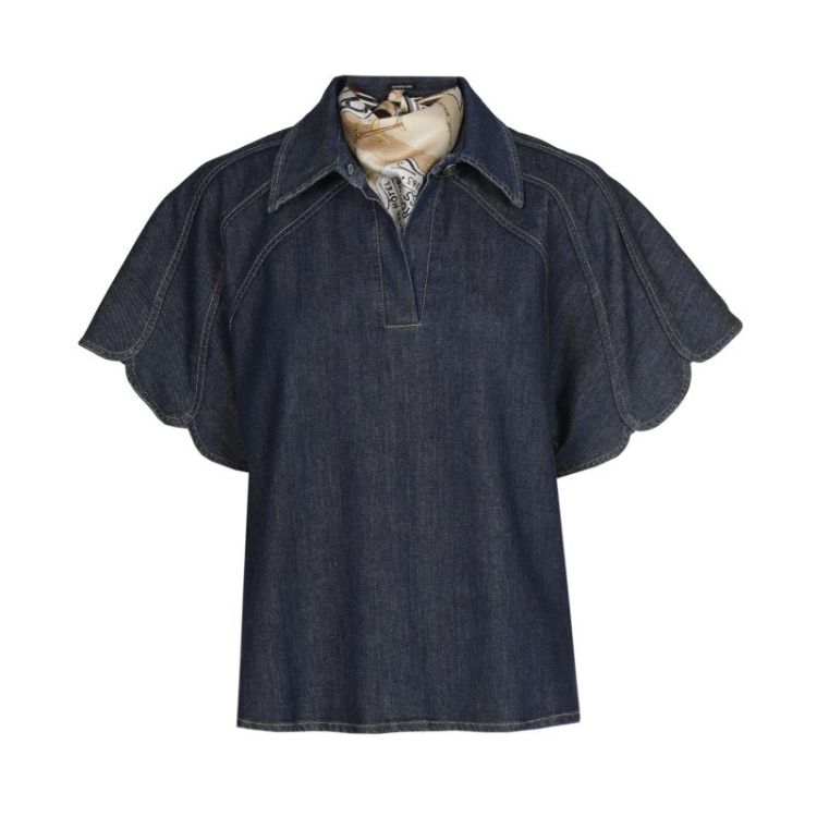 Denimtop met sjaal 23 Jeans Dark B