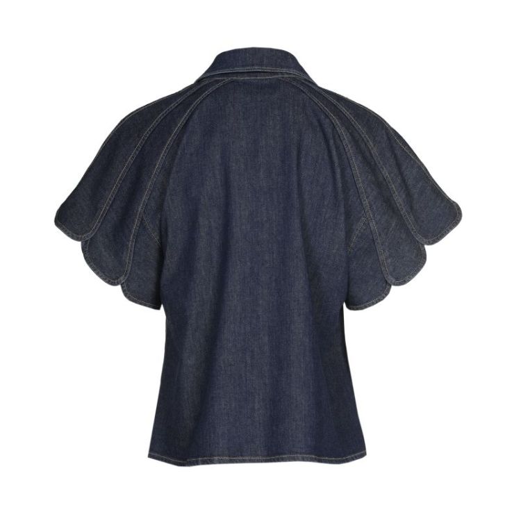 Denimtop met sjaal 23 Jeans Dark B