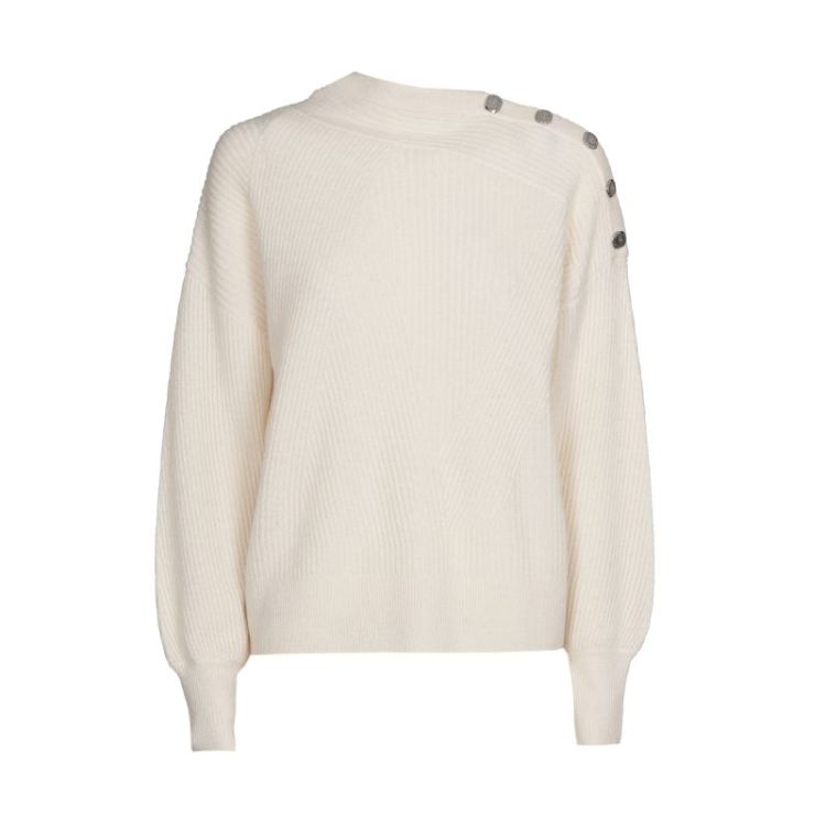Losvallende pull met schoudere 93 Cream