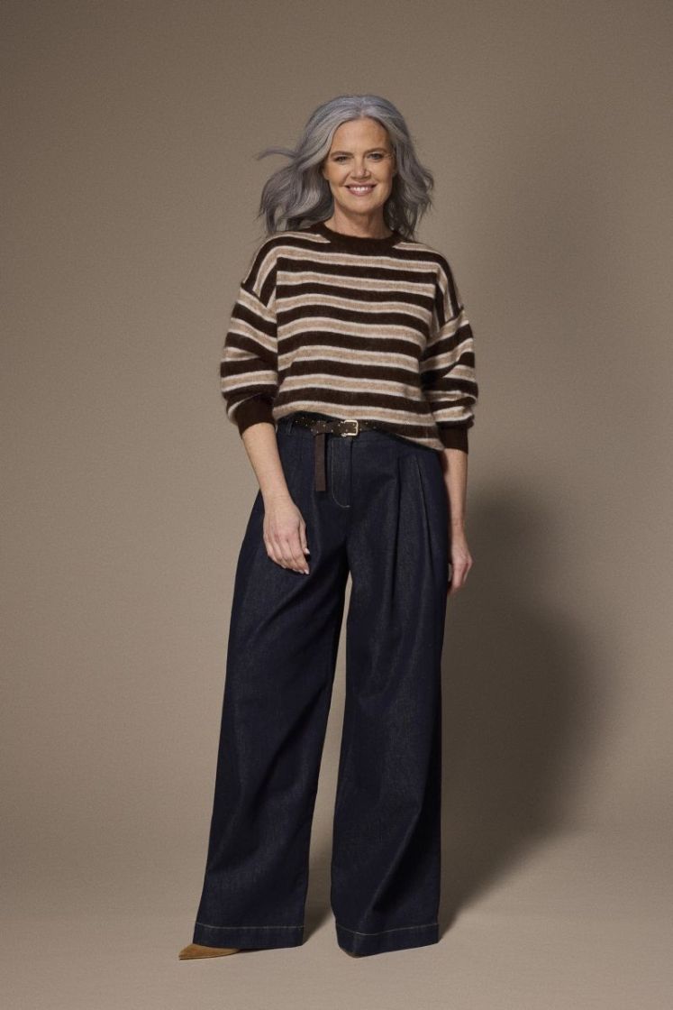 Michelle striped pull Brown stripe K2
