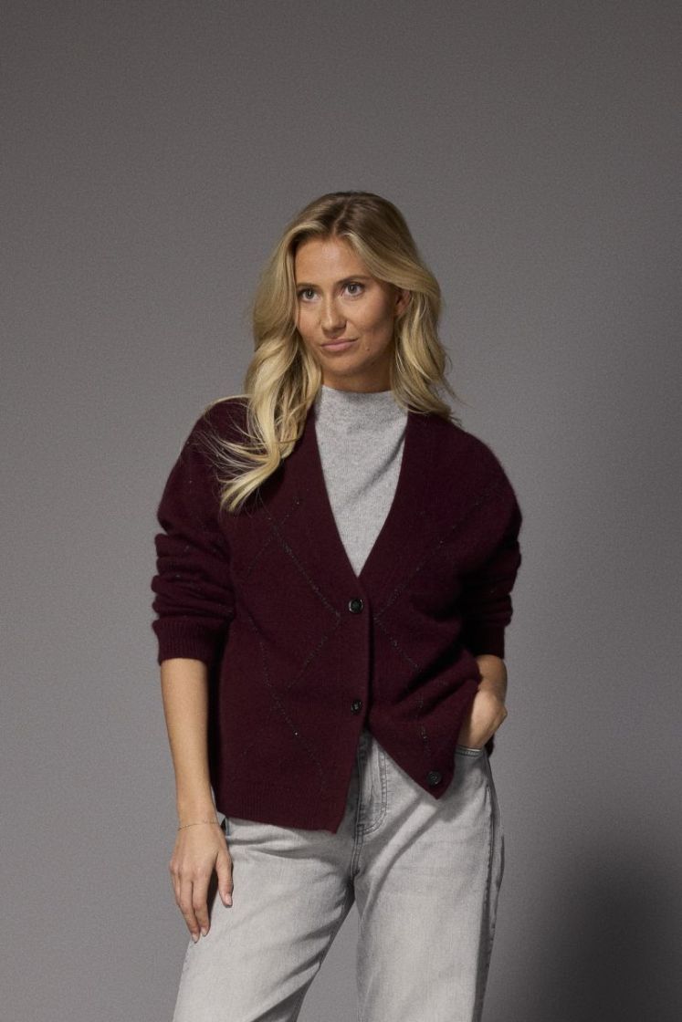 Gloria Gilet Burgundy H57