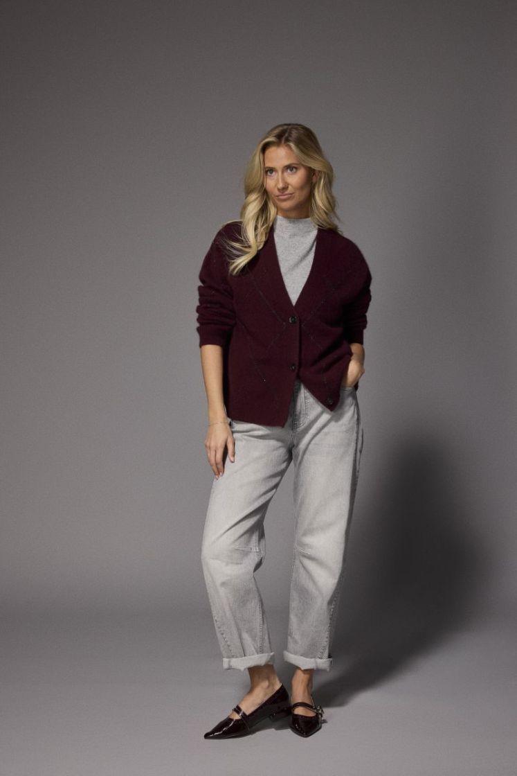 Gloria Gilet Burgundy H57