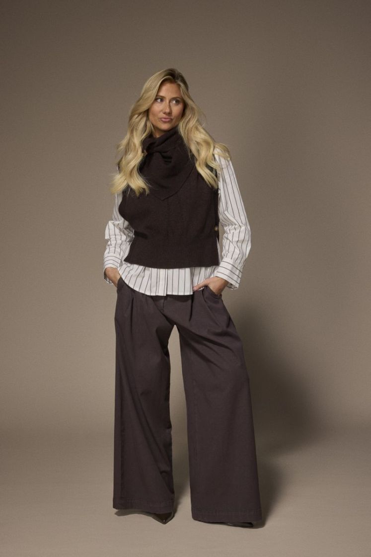 Fem Debardeur Dark brown H87